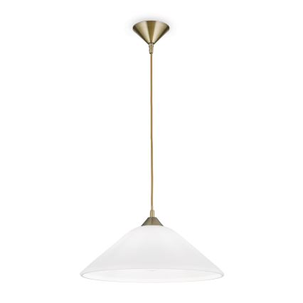 Lámpara colgante GRADO 1xE27/60W/230V diá. 40 cm latón