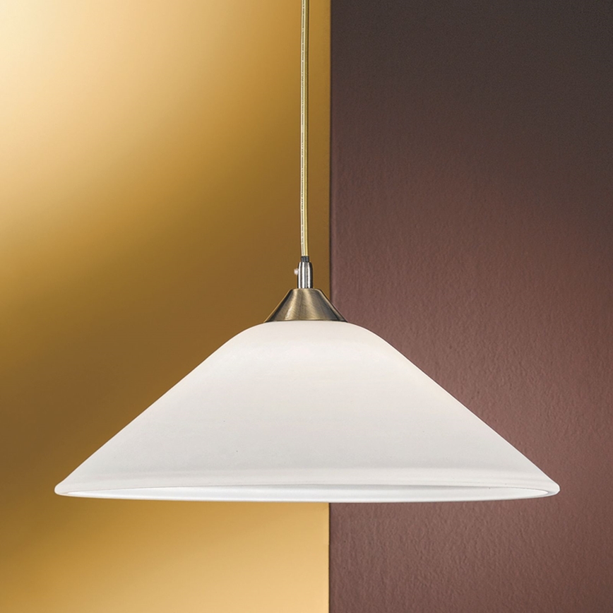 Lámpara colgante GRADO 1xE27/60W/230V diá. 40 cm latón