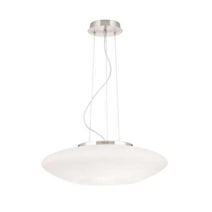 Lámpara colgante BLANC 2xE27/60W/230V diá. 49 cm cromo mate
