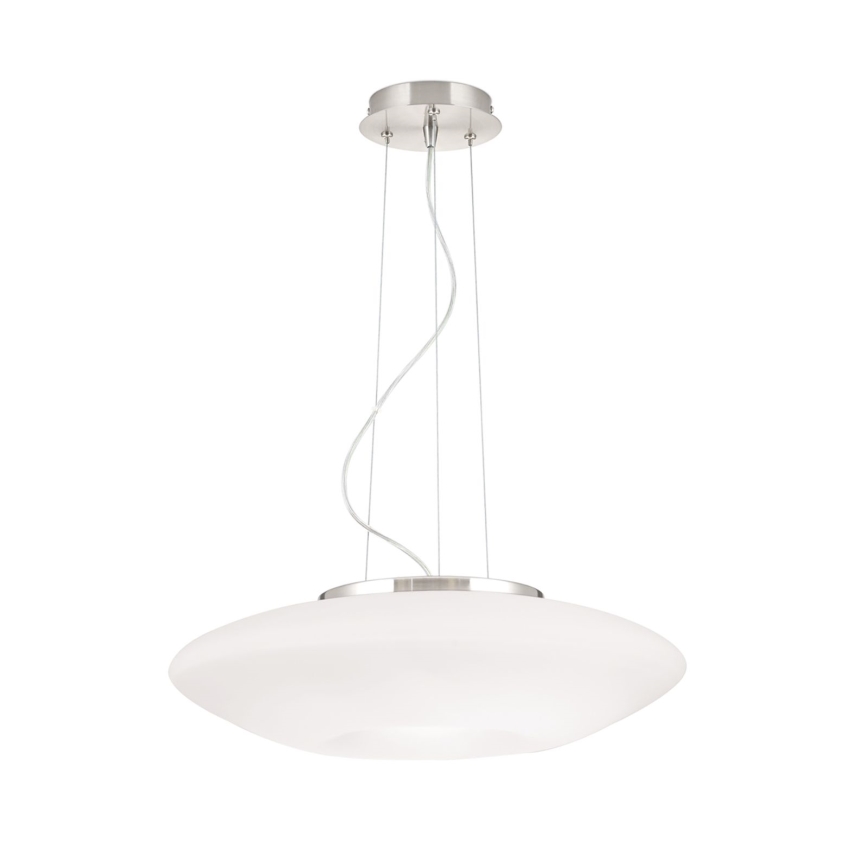 Lámpara colgante BLANC 2xE27/60W/230V diá. 49 cm cromo mate