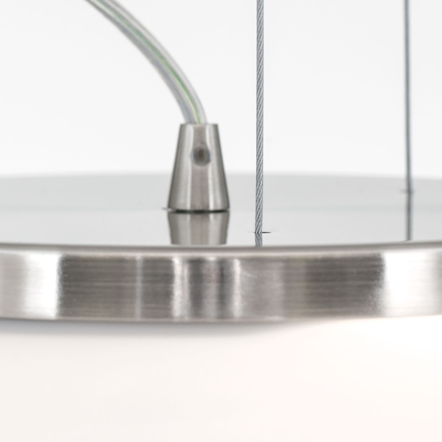 Lámpara colgante BLANC 2xE27/60W/230V diá. 49 cm cromo mate