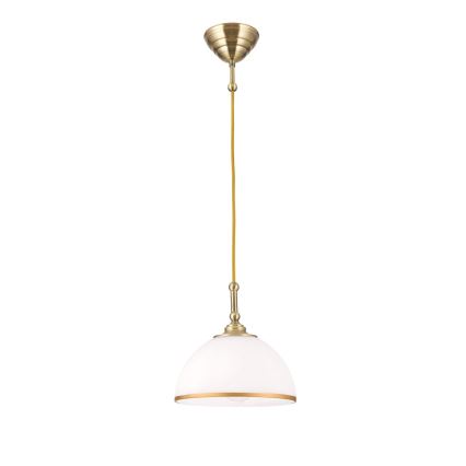 Lámpara colgante OLD LAMP 1xE27/40W/230V blanco/latón