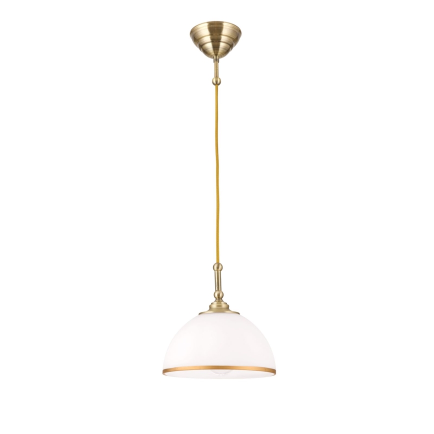 Lámpara colgante OLD LAMP 1xE27/40W/230V blanco/latón