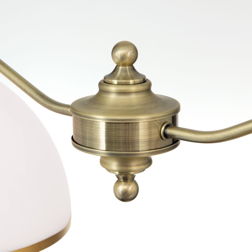 Lámpara colgante con cadena OLD LAMP 2xE27/40W/230V blanco/latón