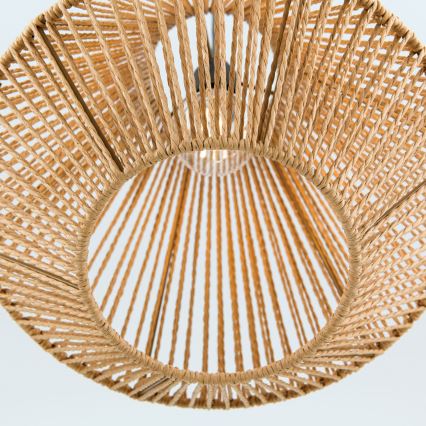Lámpara colgante JUNGLE 1xE27/40W/230V diá. 31 cm Cáñamo