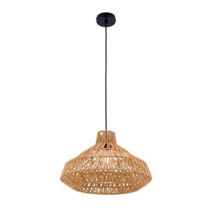 Lámpara colgante BASKET 1xE27/40W/230V diá. 40 cm cáñamo