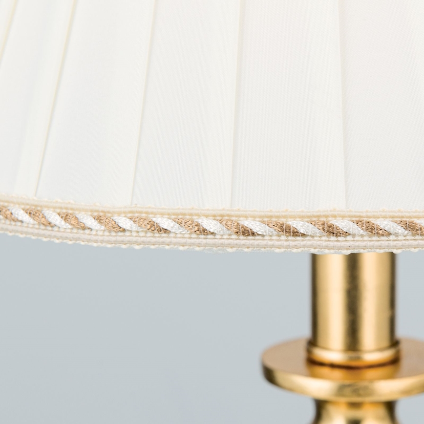 Lámpara de mesa FONSA 1xE27/60W/230V 61 cm blanco/dorado