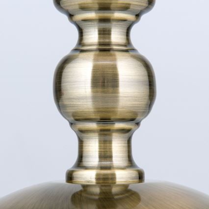 Lámpara de mesa TONIA 1xE27/60W/230V diá. 30 cm blanco/bronce
