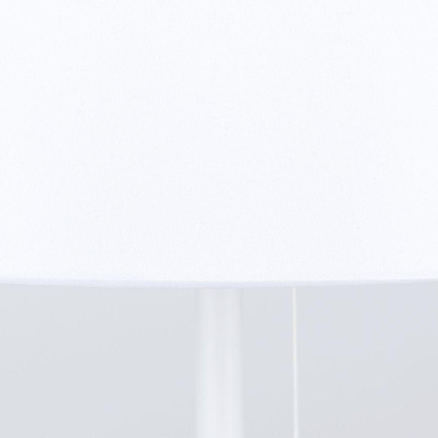 Lámpara de mesa con puerto USB LUDWIG 1xE27/40W/230V 50 cm blanco