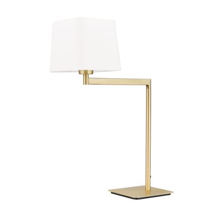 Lámpara de mesa CARLTON 1xE27/40W/230V blanco/dorado