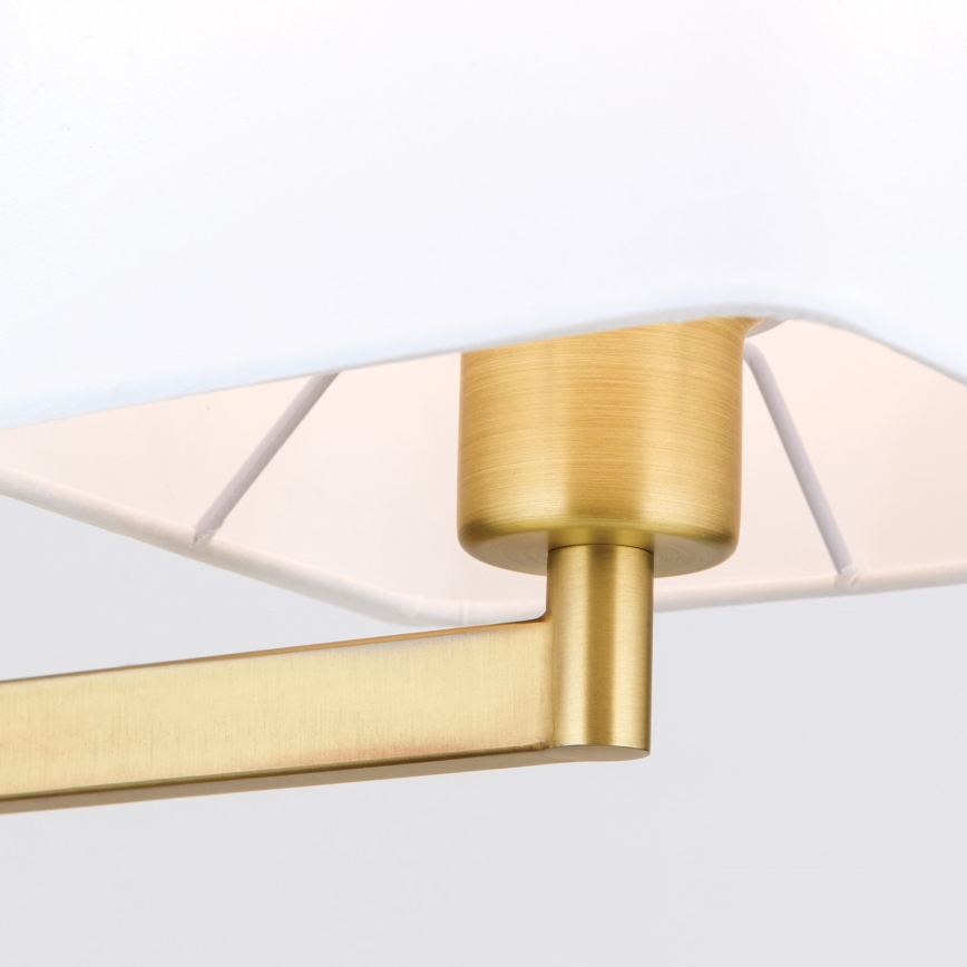 Lámpara de mesa CARLTON 1xE27/40W/230V blanco/dorado