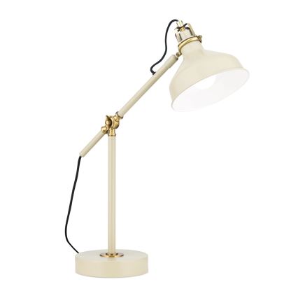 Lámpara de mesa SCHILLER 1xE27/40W/230V color crema/bronce