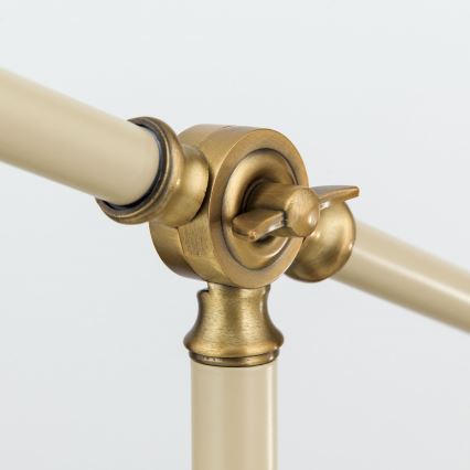 Lámpara de mesa SCHILLER 1xE27/40W/230V color crema/bronce