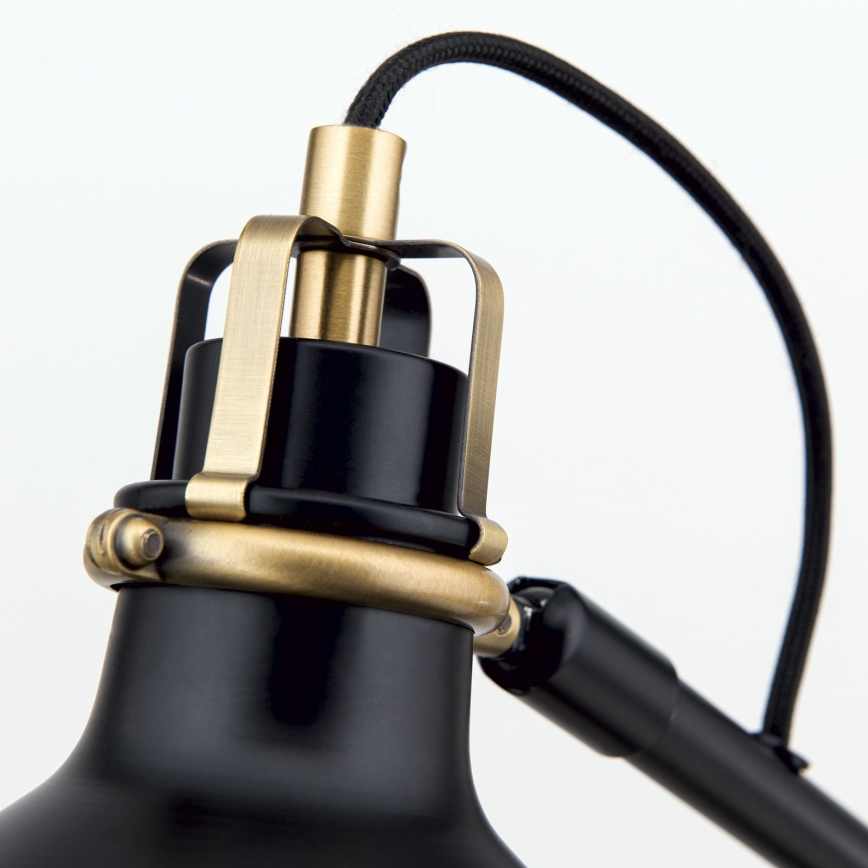 Lámpara de mesa SCHILLER 1xE27/40W/230V negro/bronce