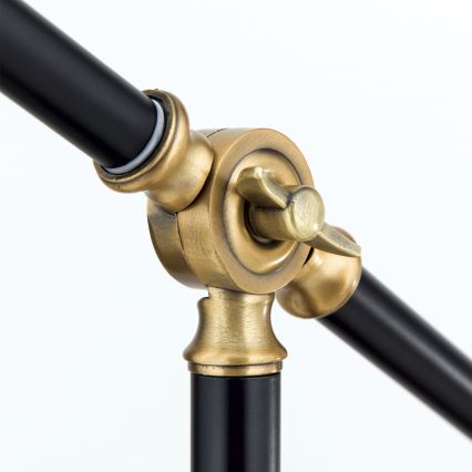 Lámpara de mesa SCHILLER 1xE27/40W/230V negro/bronce