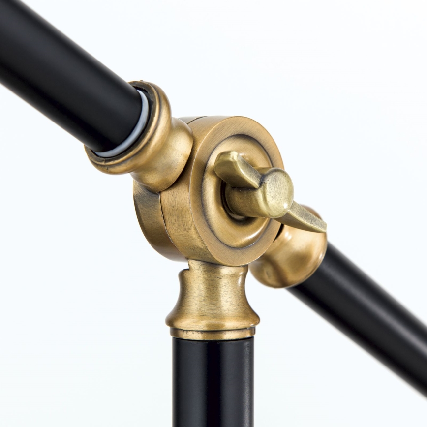 Lámpara de mesa SCHILLER 1xE27/40W/230V negro/bronce