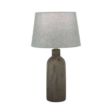 Lámpara de mesa ORCHID 1xE27/40W/230V cerámica marrón/gris