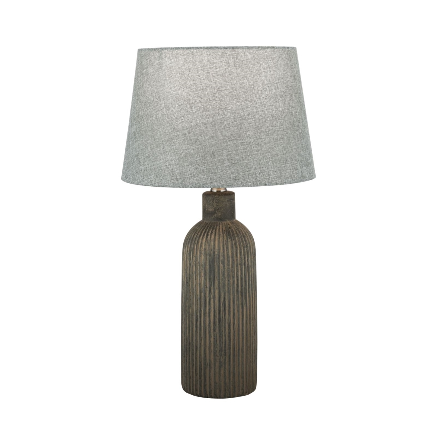 Lámpara de mesa ORCHID 1xE27/40W/230V cerámica marrón/gris