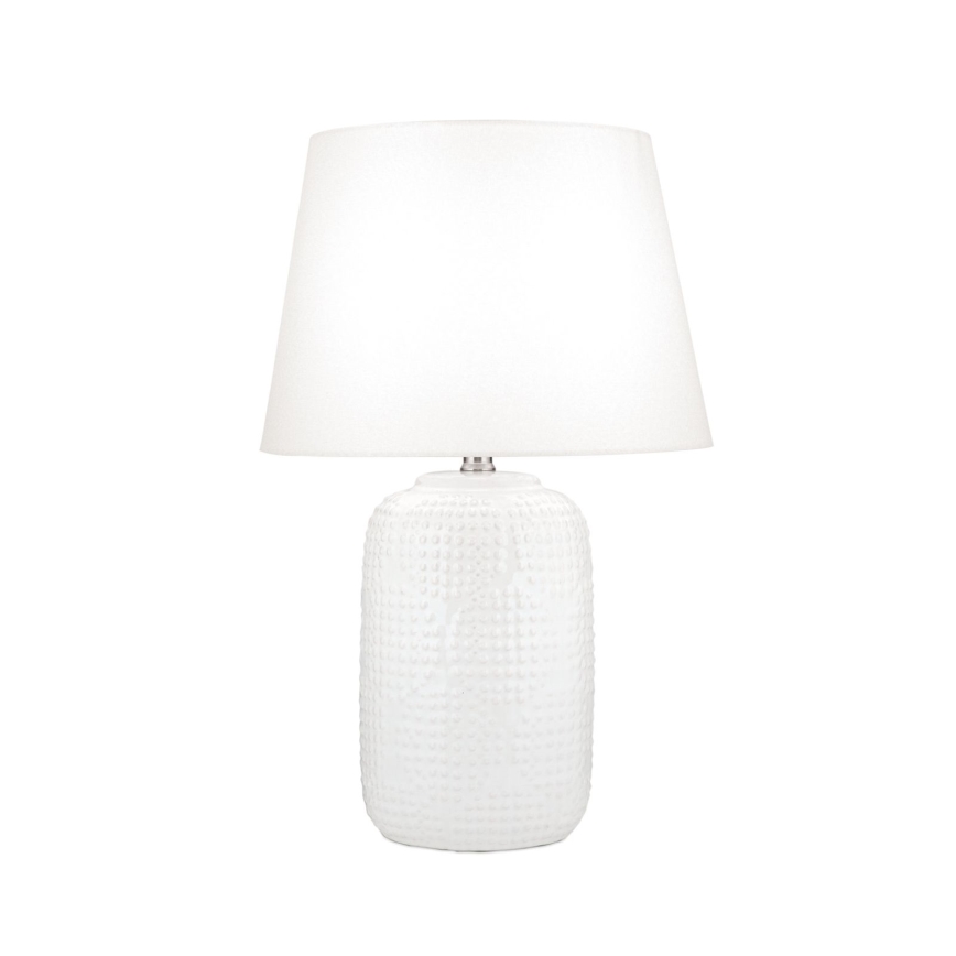Lámpara de mesa CORAL 1xE27/40W/230V cerámica/blanco