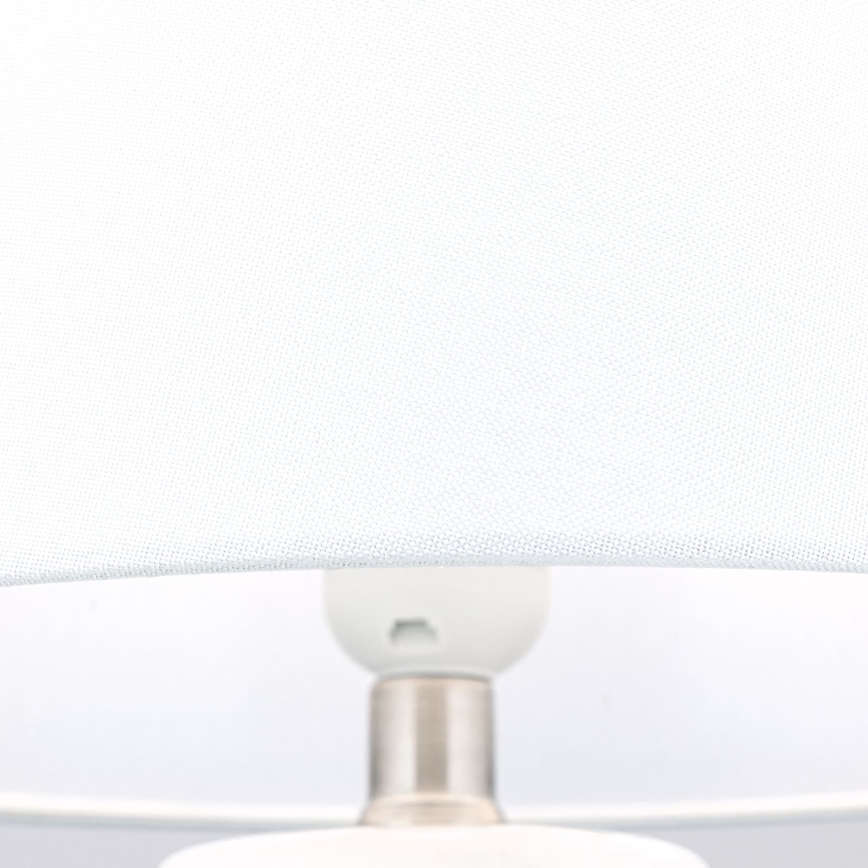 Lámpara de mesa CORAL 1xE27/40W/230V cerámica/blanco