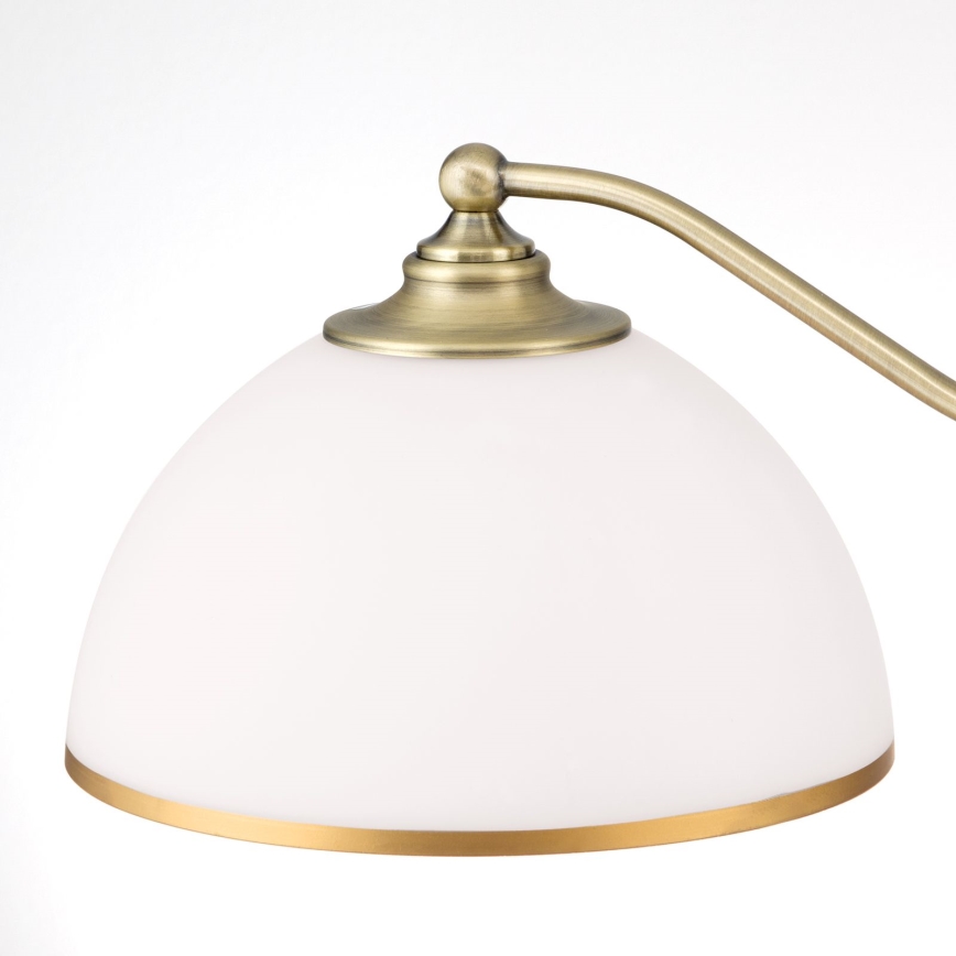 Lámpara colgante con cadena OLD LAMP 3xE27/40W/230V diá. 65 cm blanco/latón