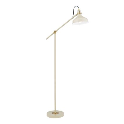 Lámpara de pie SCHILLER 1xE27/40W/230V color crema/bronce