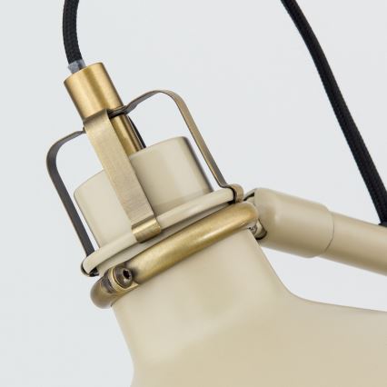 Lámpara de pie SCHILLER 1xE27/40W/230V color crema/bronce