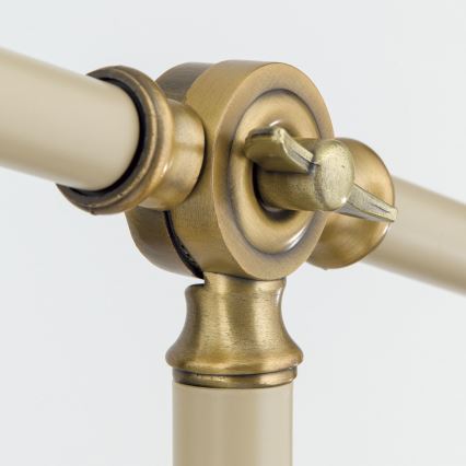 Lámpara de pie SCHILLER 1xE27/40W/230V color crema/bronce