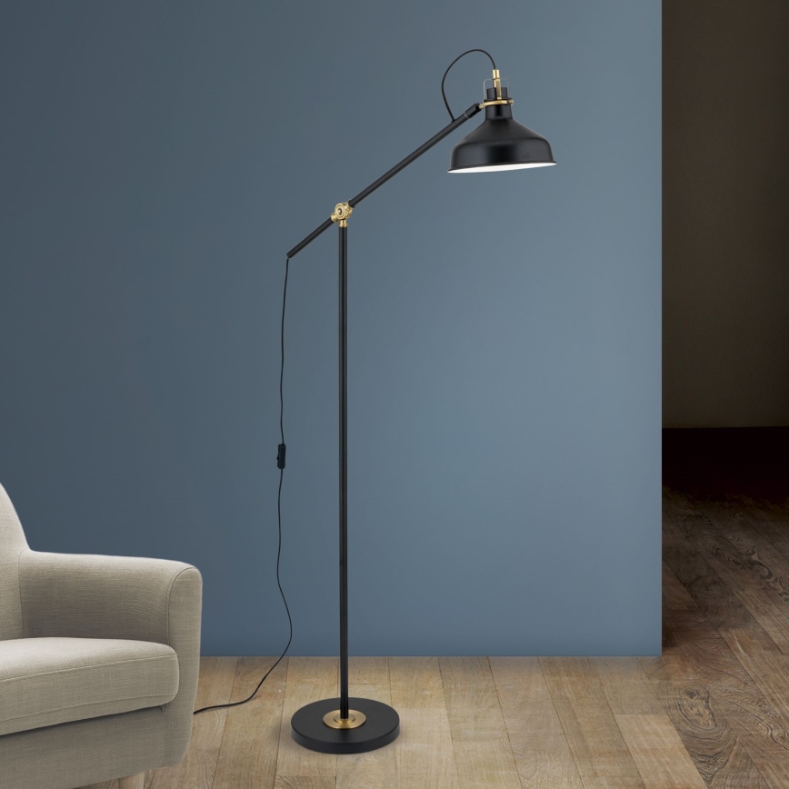 Lámpara de pie SCHILLER 1xE27/40W/230V negro/bronce