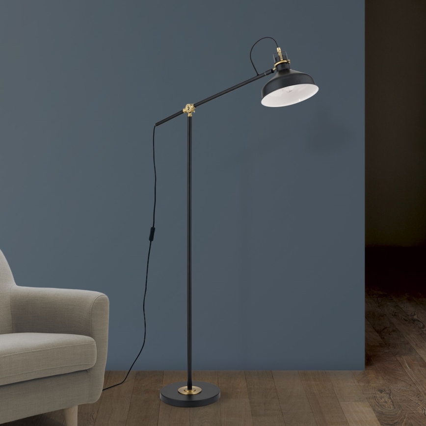 Lámpara de pie SCHILLER 1xE27/40W/230V negro/bronce