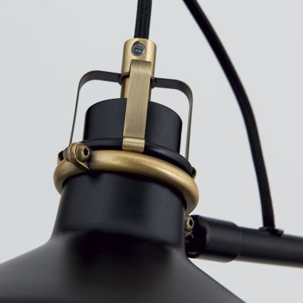 Lámpara de pie SCHILLER 1xE27/40W/230V negro/bronce