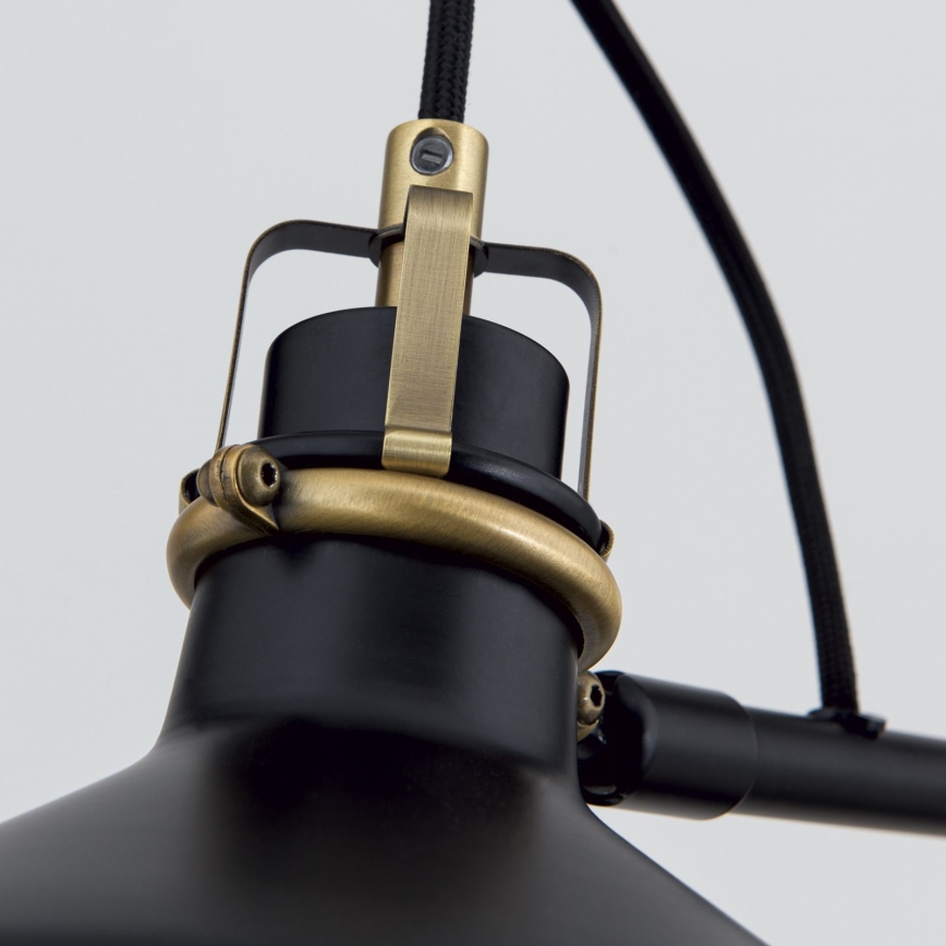 Lámpara de pie SCHILLER 1xE27/40W/230V negro/bronce