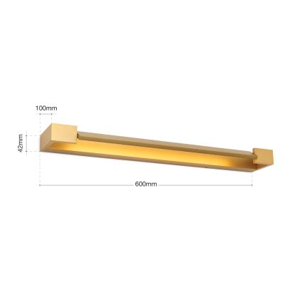 Iluminación LED para espejos de baño MARILYN LED/18W/230V 60 cm IP44 dorado
