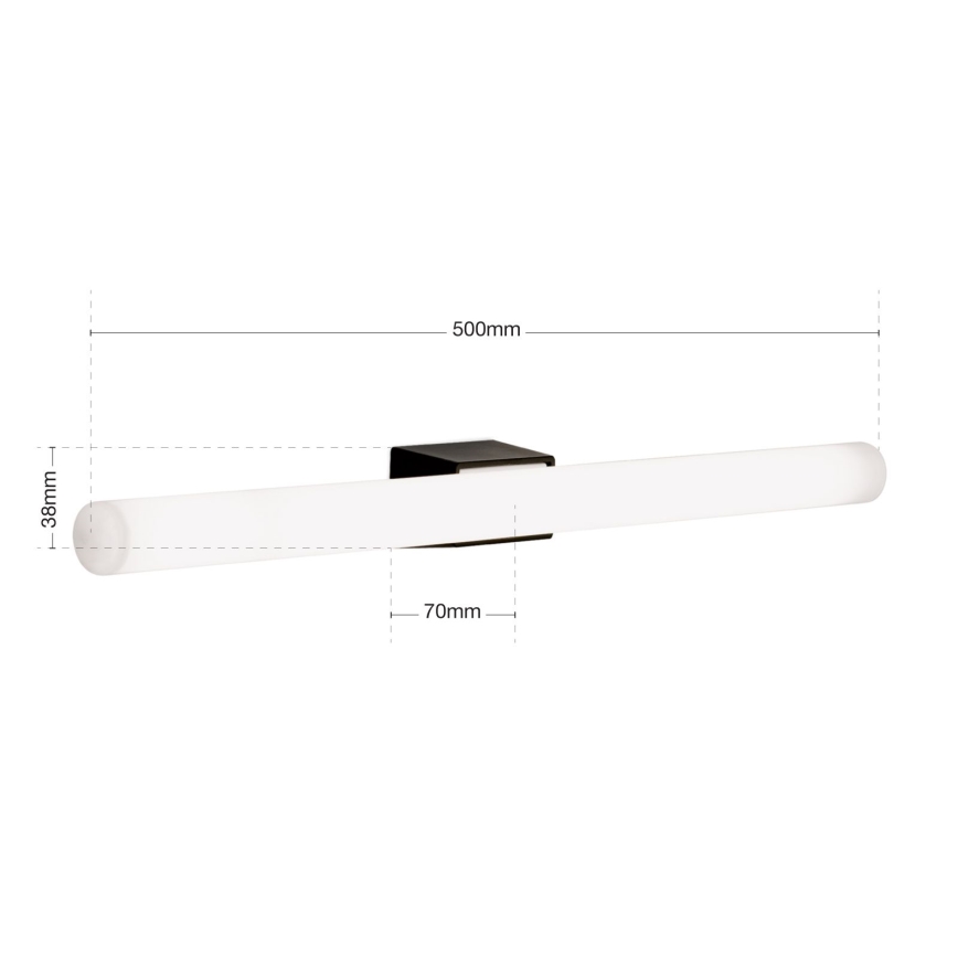 Aplique LED VISAGIST 1xS14d/8W/230V negro
