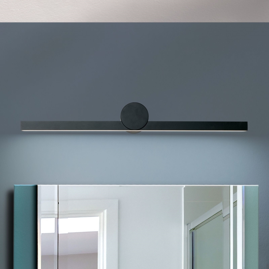 Iluminación LED para espejos de baño BEAUTY LED/12W/230V 61 cm IP54 negro