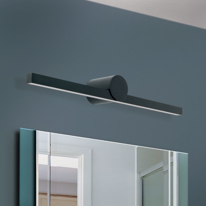 Iluminación LED para espejos de baño BEAUTY LED/12W/230V 61 cm IP54 negro