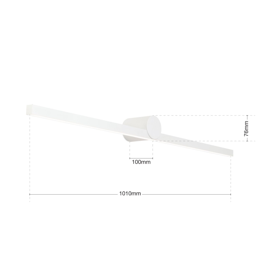 Iluminación LED para espejos de baño BEAUTY LED/24W/230V 101 cm IP54 blanco