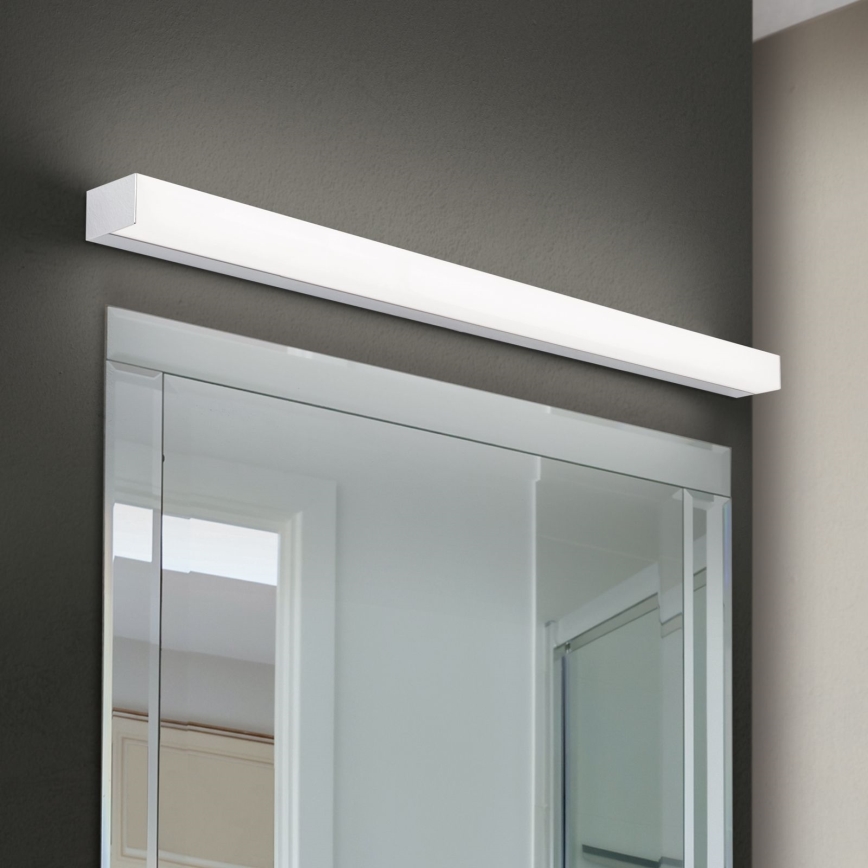 Iluminación LED para espejos de baño HORIZON LED/18W/230V 3000/4000K 90 cm IP44 plata