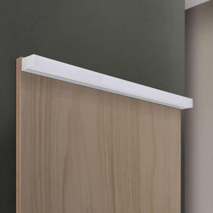 Iluminación LED para espejos de baño HORIZON LED/18W/230V 3000/4000K 90 cm IP44 plata