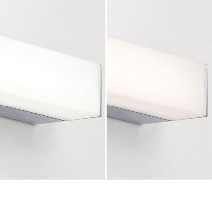 Iluminación LED para espejos de baño HORIZON LED/18W/230V 3000/4000K 90 cm IP44 plata