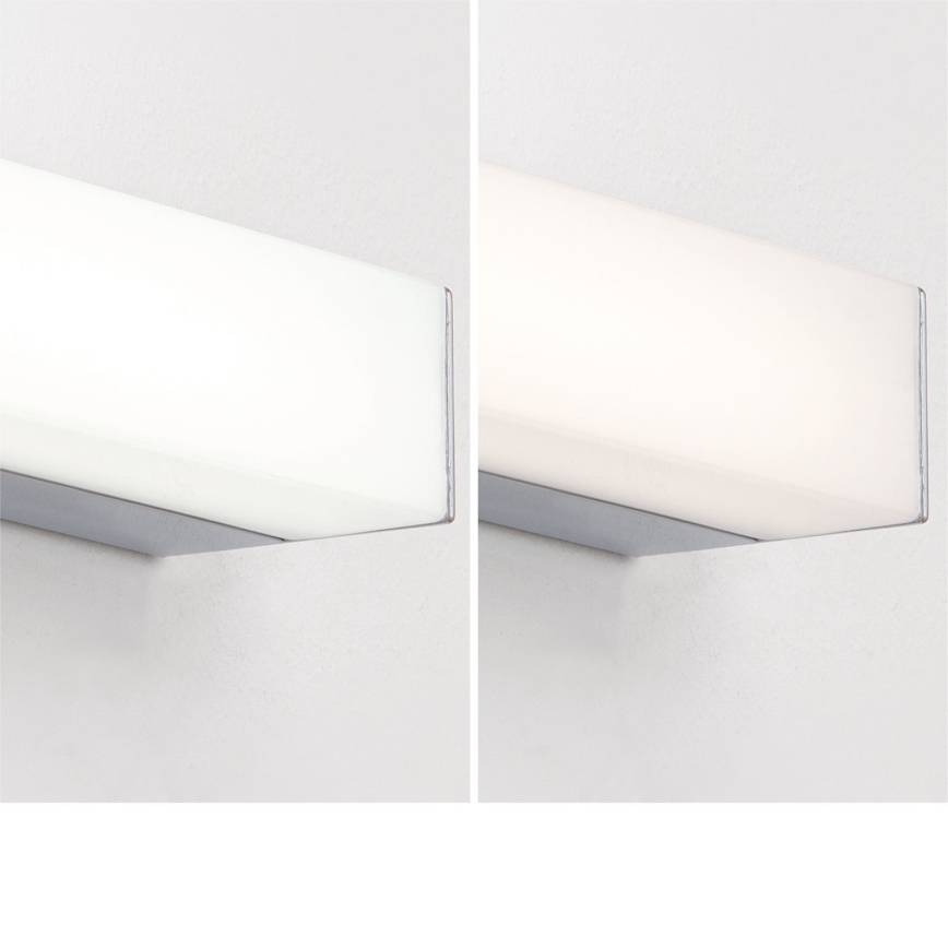Iluminación LED para espejos de baño HORIZON LED/18W/230V 3000/4000K 90 cm IP44 plata