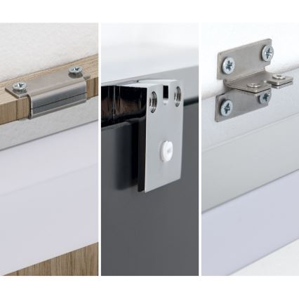 Iluminación LED para espejos de baño HORIZON LED/18W/230V 3000/4000K 90 cm IP44 plata