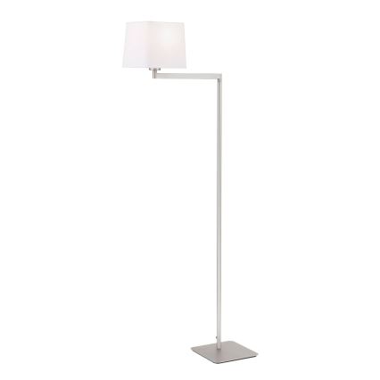 Lámpara de pie CARLTON 1xE27/40W/230V blanco/cromo mate