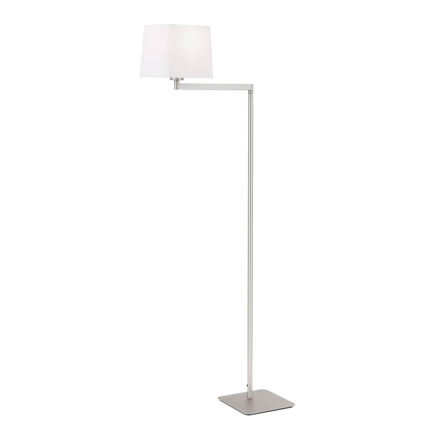 Lámpara de pie CARLTON 1xE27/40W/230V blanco/cromo mate