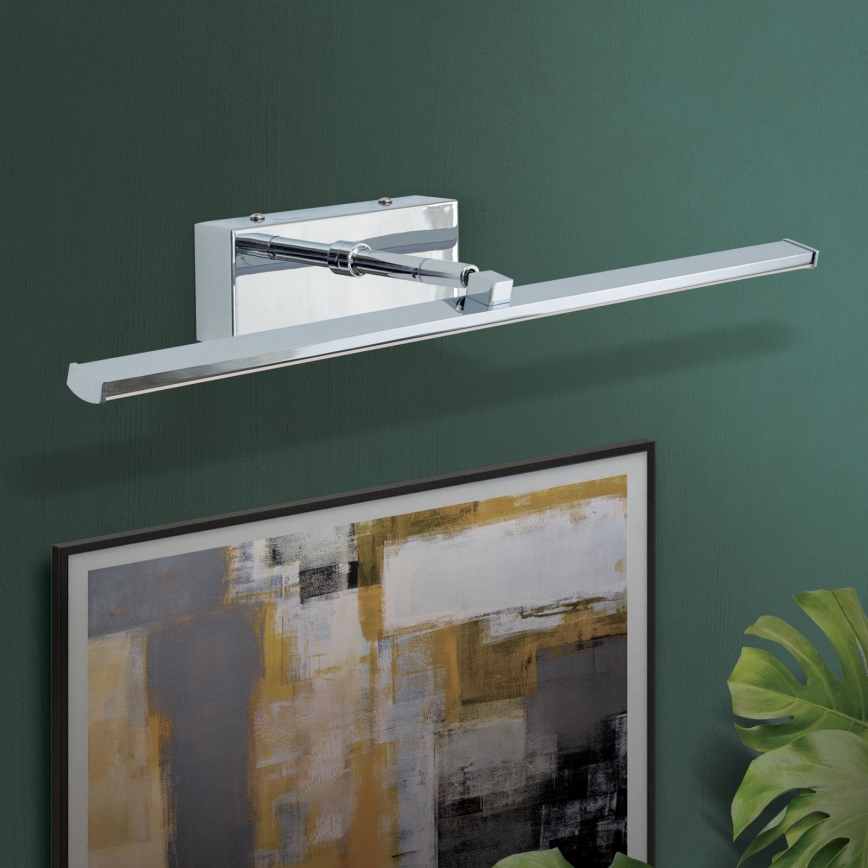 Lámpara LED de cuadro PUBLIO LED/10W/230V 50 cm cromo brillante