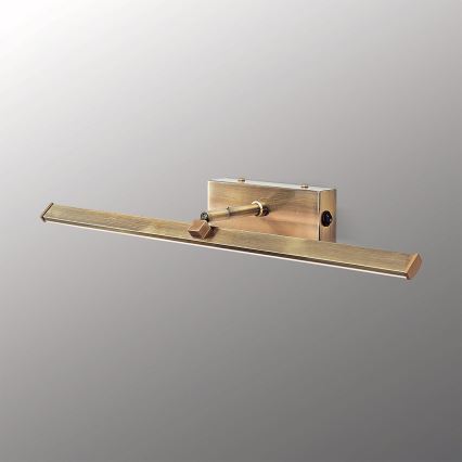 Lámpara LED de cuadro PUBLIO LED/10W/230V 50 cm dorado/pátina