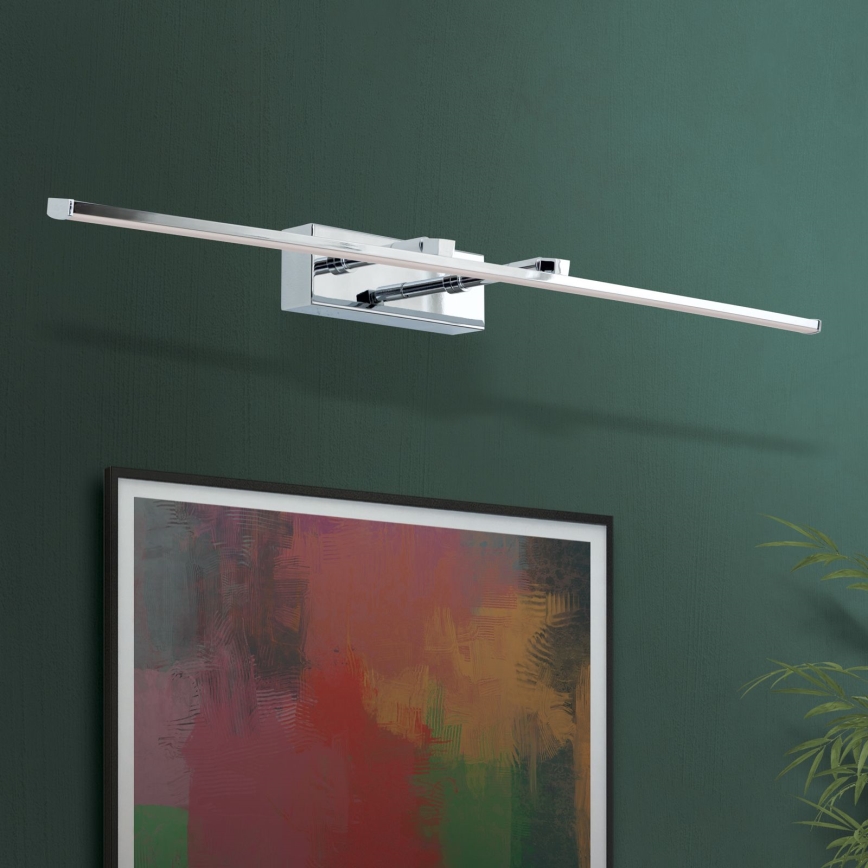 Lámpara LED de cuadro PUBLIO LED/15W/230V 75 cm cromo brillante