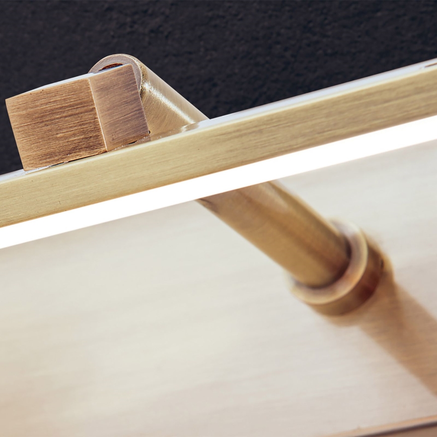 Lámpara LED de cuadro PUBLIO LED/15W/230V 75 cm dorado/pátina