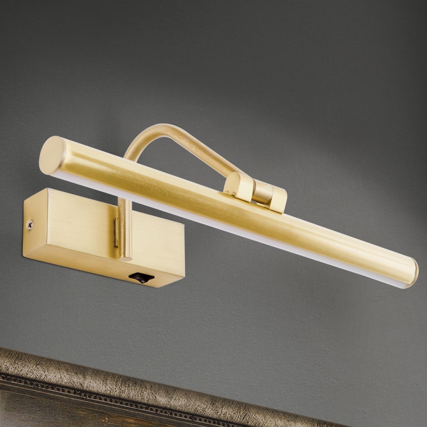Lámpara LED de cuadro PORTRAIT LED/6W/230V 30 cm dorado