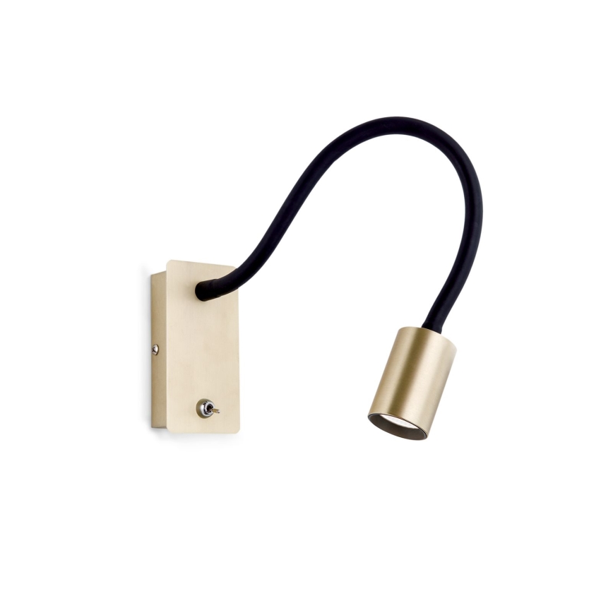 Aplique flexible LED KURT LED/5W/230V dorado
